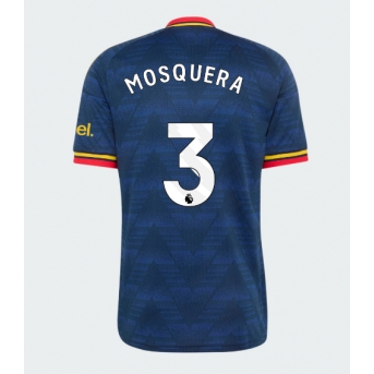 Arsenal Cristhian Mosquera #3 Maglia Gara Trasferta Repliche 2026-27 Maniche Corte